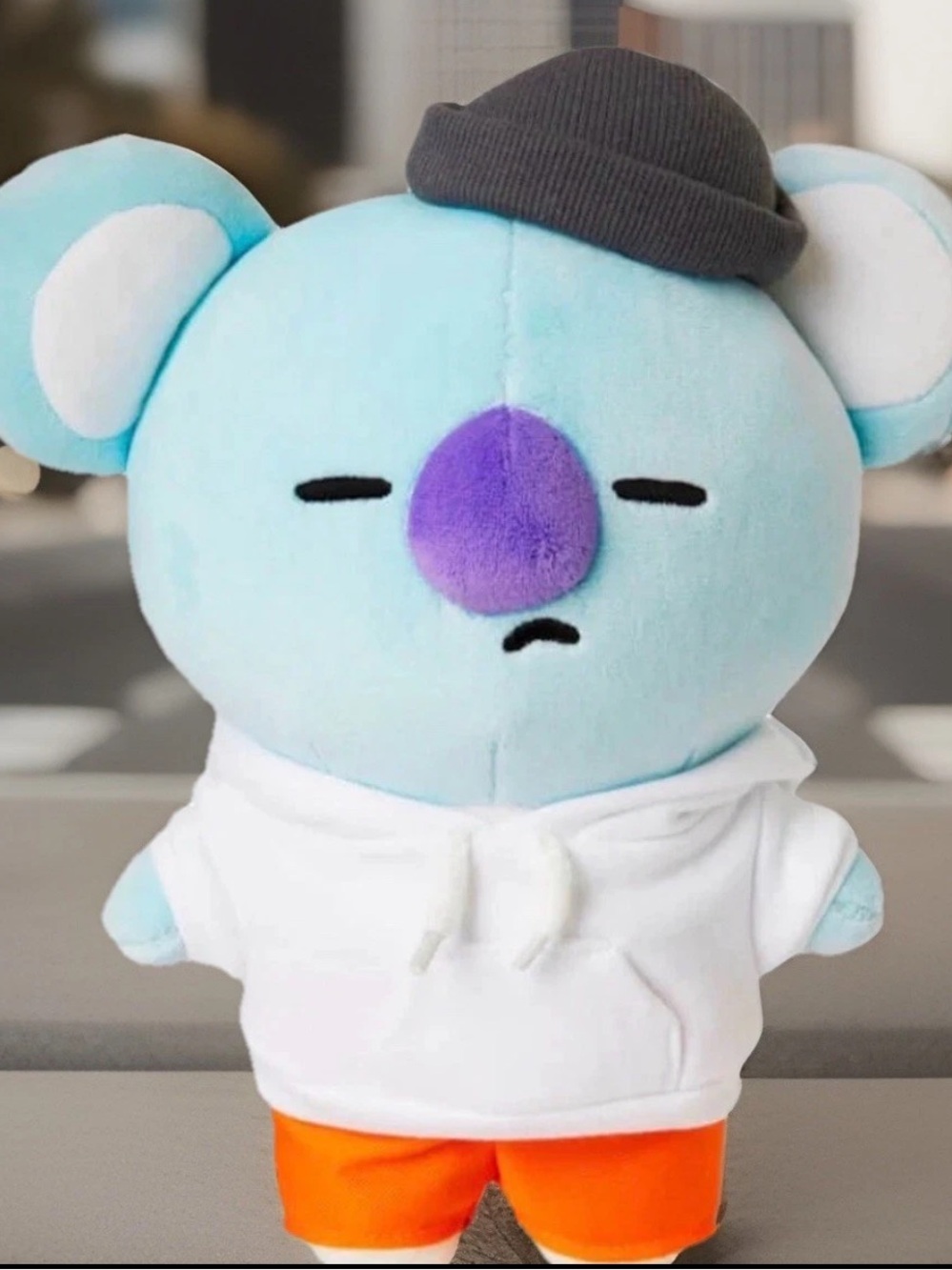 BT21 Official Koya "Street Mood" Standing Doll 11" Line Friends BTS Plush Koala